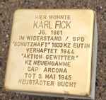 Stolperstein Karl Fick