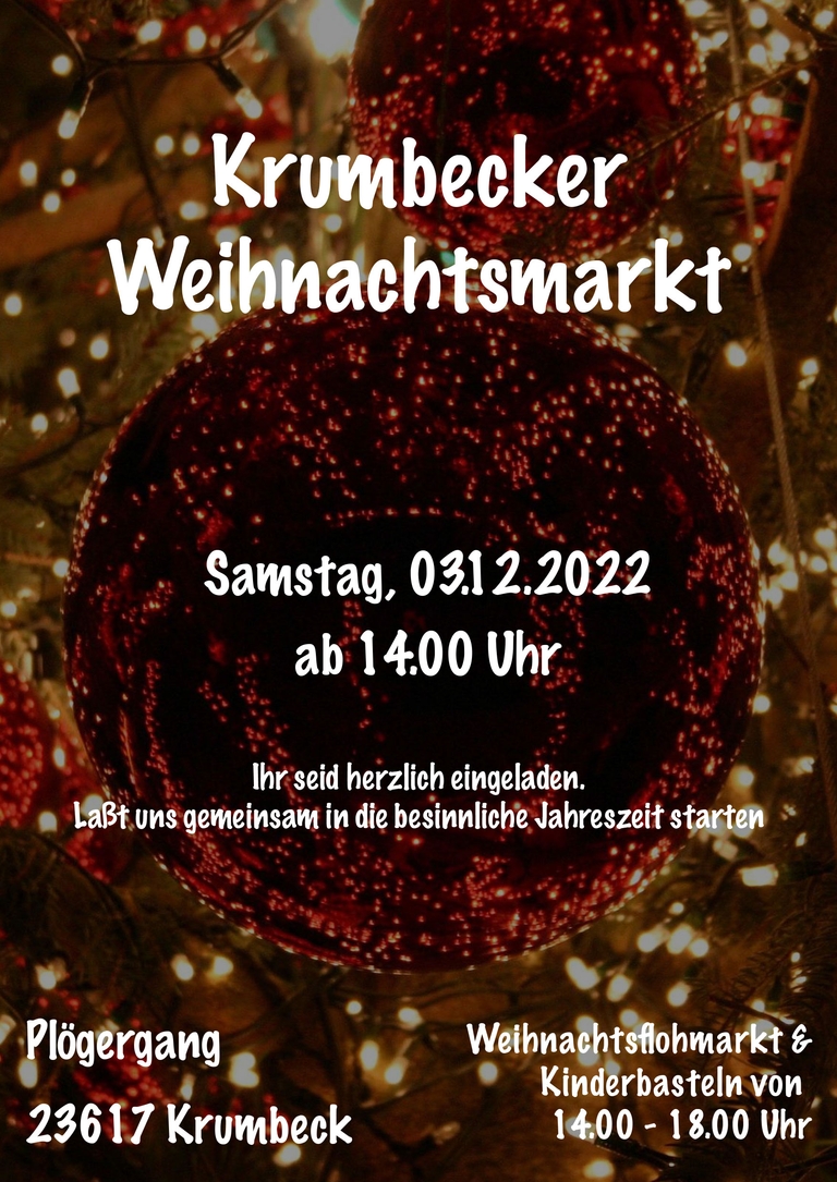 Krumbecker Weignachtsmarkt 3.12.2022