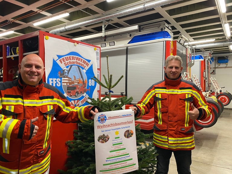 Ankündigung der Feuerwehr Scharbeutz zum Weihnachtsbaumverkauf