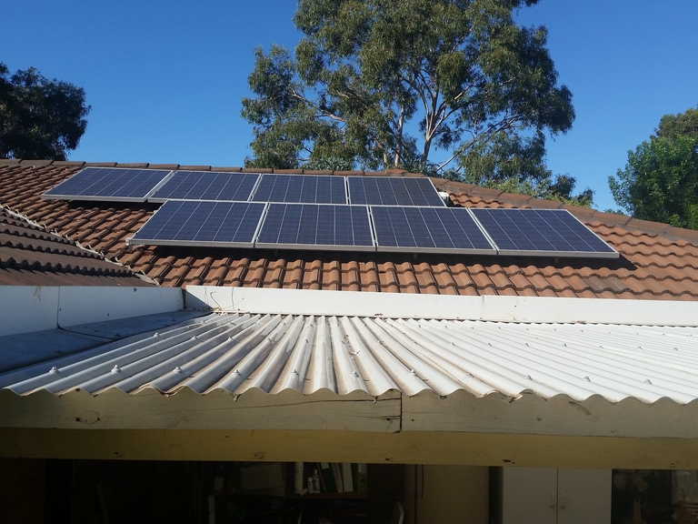 Photovoltaik auf einem Dach